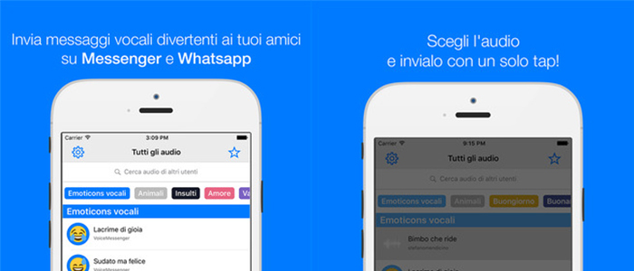 Voice Messenger Invia Messaggi Vocali Divertenti E Gia Pre Registrati Su Facebook Messenger E Whatsapp